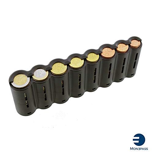 Preisvergleich Produktbild - Invertieradapter Währung transparent und mit Maßeinteilung, Wechsler Euro, Sortiermaschine de Pièces, 20,5 x 3,5 x 8 cm