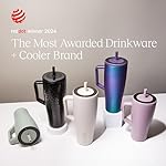 BrüMate Era 40 oz Tumbler with Handle and Straw | 100% Leakproof Insulated Tumbler with Lid and Straw | Made of Stainless Steel | Cup Holder Friendly Base | 40oz (Nightfall Blue) - Image 5