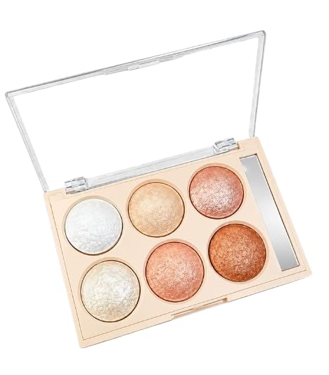 6 Color Shimmer Highlighter Palette for Face & Body | Glow Makeup Powder | Long Lasting Illuminator | Lightweight Blendable Highlighter Kit for Women-image-37