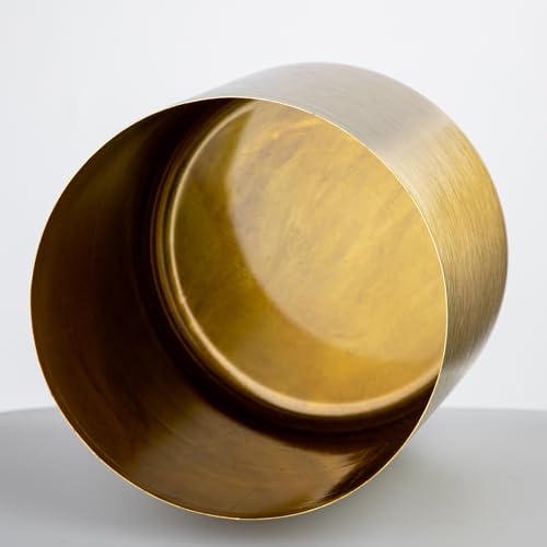 Briful Gold Metal Vases 3 Packs Decorative Accent Planter Pots For Herbs Flowers thumb #2