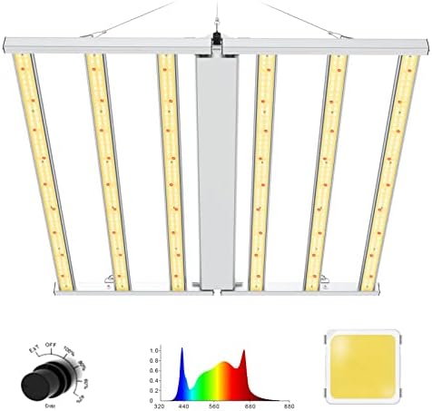 SAMPHON Led Grow Lights 4x4ft Coverage Dimmable Daisy Chain Full Spectrum 480W Hanging Plant Lights for Indoor Growing,Grow Lamp for Indoor Plants Veg and Bloom