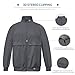 VIAOLI Scrub Jackets for Women Long Sleeve Zip Front Coat Side Pocket Soft Stretch Nurse Jacket Lapel Track Jacket (Grey,M,Medium)