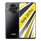 CUBOT Note 20 Pro Teléfono móvil, 6,5 Pulgadas HD+ Pantalla, 6 GB RAM + 128 GB ROM, Octa-Core Procesador Helio P60, Android 10.0, 4200 mAh, Cuatro Cámara, Dual SIM, NFC, Face ID, Negro