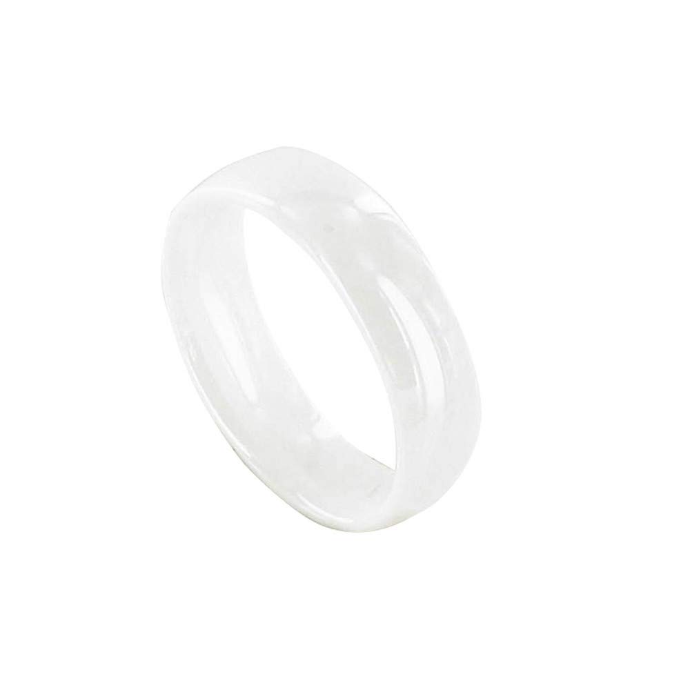 White Ceramic 6mm Ring