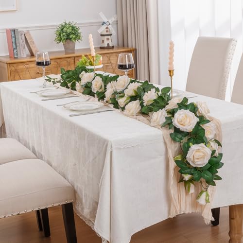 Guirlande de fleurs artificielles suspendre solution décor fleurie sans arrosage