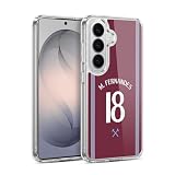 Head Case Designs Officially Licensed West Ham United FC Mateus Fernandes 2025/26 Players Home Kit Gel Case [Military Grade Protection] Compatible with Samsung Galaxy S26 and Compatible with MagSafe