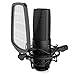 Vidpro XM-SC Professional Studio Recording Cardioid Condenser XLR Microphone with Shock Mount, Pop Filter and 10' XLR Cable 24 / 48V Phantom Perfect for Recording Artists, Singers and Musicians