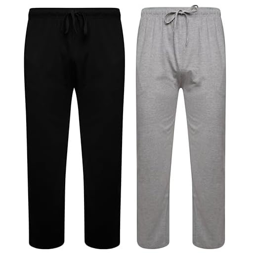 Sock Stack Herr lounge byxor pyjamas byxor jersey PJ botten för män 100 % bomull pyjamas byxor paket med 2