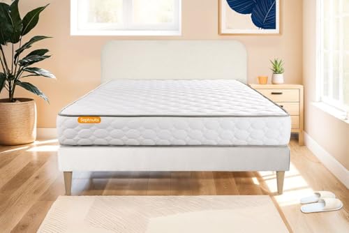 Matelas Memoire De Forme Et Sommier Kit Blanc-image