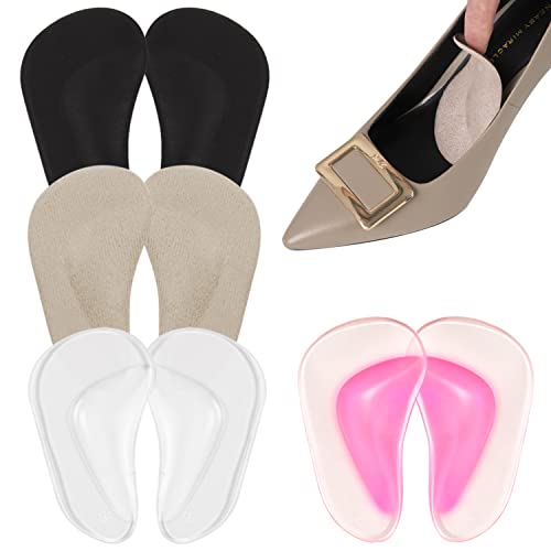 Lot de 4 paires de semelles de soutien en gel pour la voûte plantaire - Pieds plats en gel - Pour la fasciite plantaire - Pour la voûte plantaire - Semelles orthopédiques - Unisexe Cover