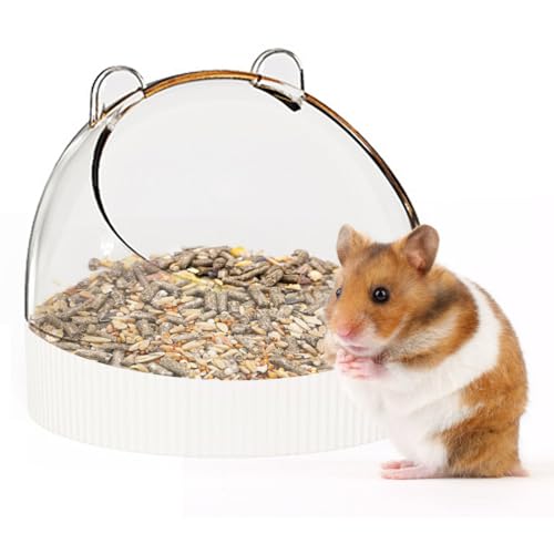 Cute Hamster Food Bowl, Small Animals Anti-Spill Feeding Bowl Dish for Syrian Dwarf Hamsters, Gerbils, Guinea Pigs Hedgehogs Mice Rats