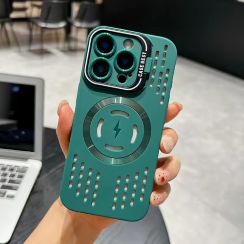 iPhone�p 16 15 14 13 12 11 Pro Max Plus �p�ʋC���\�t�g�o�b�N�P�[�X��p���M�}�O�l�b�g���X�}�z�J�o�[�iiPhone�p 15 Pro Max/�_�[�N�O���[���j