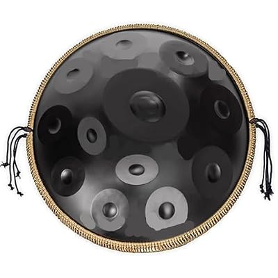 432Hz/440Hz Handpan Drum, 12 Tone 22 Inch Meditation Instrument,Steel Tongue Drum Steel Handpan Drum Instrument (432hz)