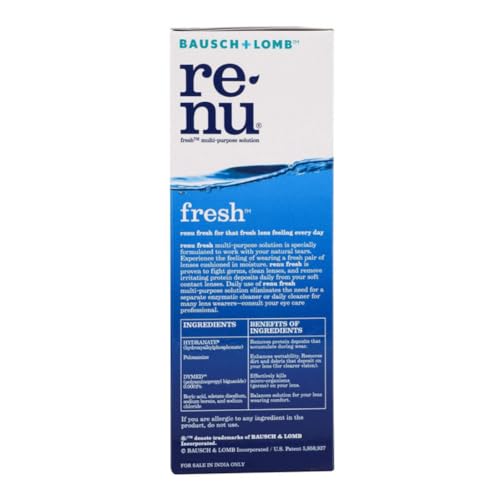 Bausch & Lomb Renu Fresh Multi-Purpose 500ml Contact Lens Solution (Pack of 1) - Image 4