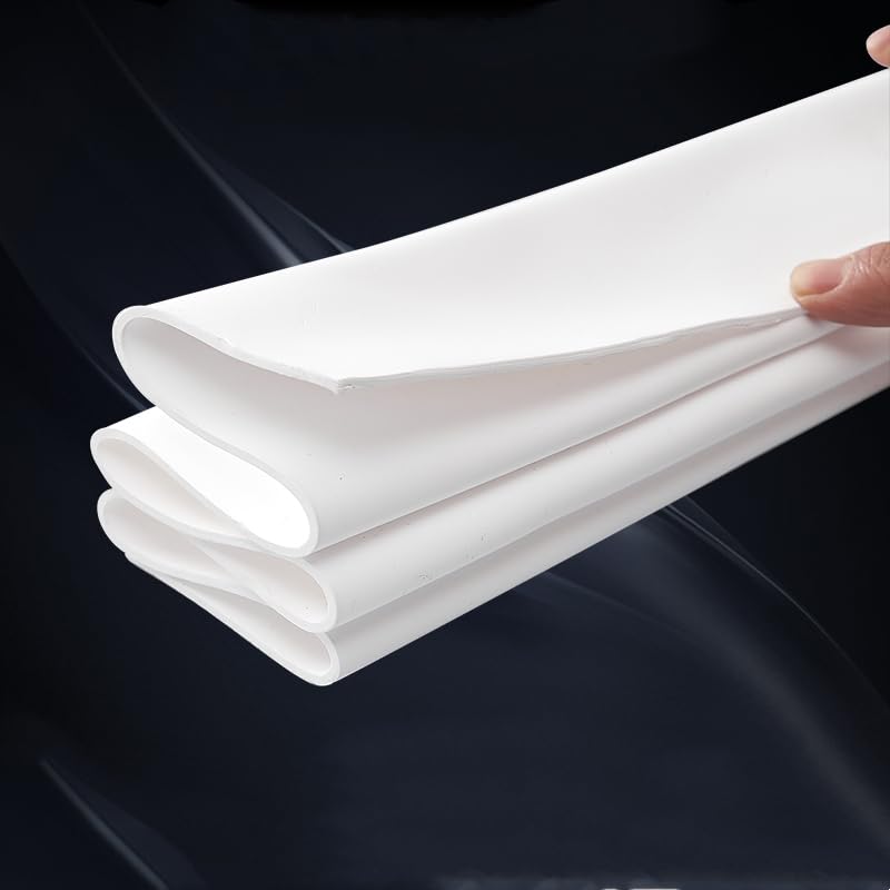 High-Temperature White Expanded PTFE Board - 0.5-8mm Soft-Sealing Foam for Seals, 1PC, Durable and Versatile Material(200x200x5mm)