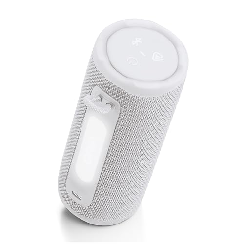 Image of JBL Grip - Compact Bluetooth Speaker with Bold JBL Pro Sound and Ambient Light, up to 14 Hours of Playtime, Water, Dust and Drop-Proof (IP68), & Multi-Speaker Connection with Auracast (White)
