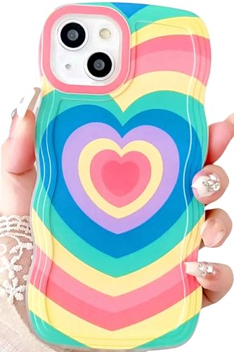 Coque iPhone X mignon design cœur jaune idée cadeau femmes filles