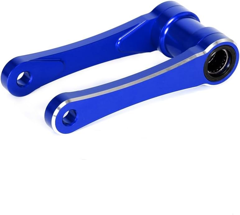 CR125R/450R Lowering Link Rear Drop Link Compatible With CR125R CRF250X CRF250R CRF450R CRF450X,KX250F KX250X KX450 KX450F KX450R KX450X CNC Rear Lowering Suspension Linkage Arm (Blue)