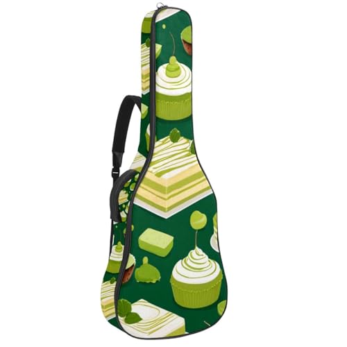 Housse pour guitare acoustique 101-106 cm sac imperméable vert