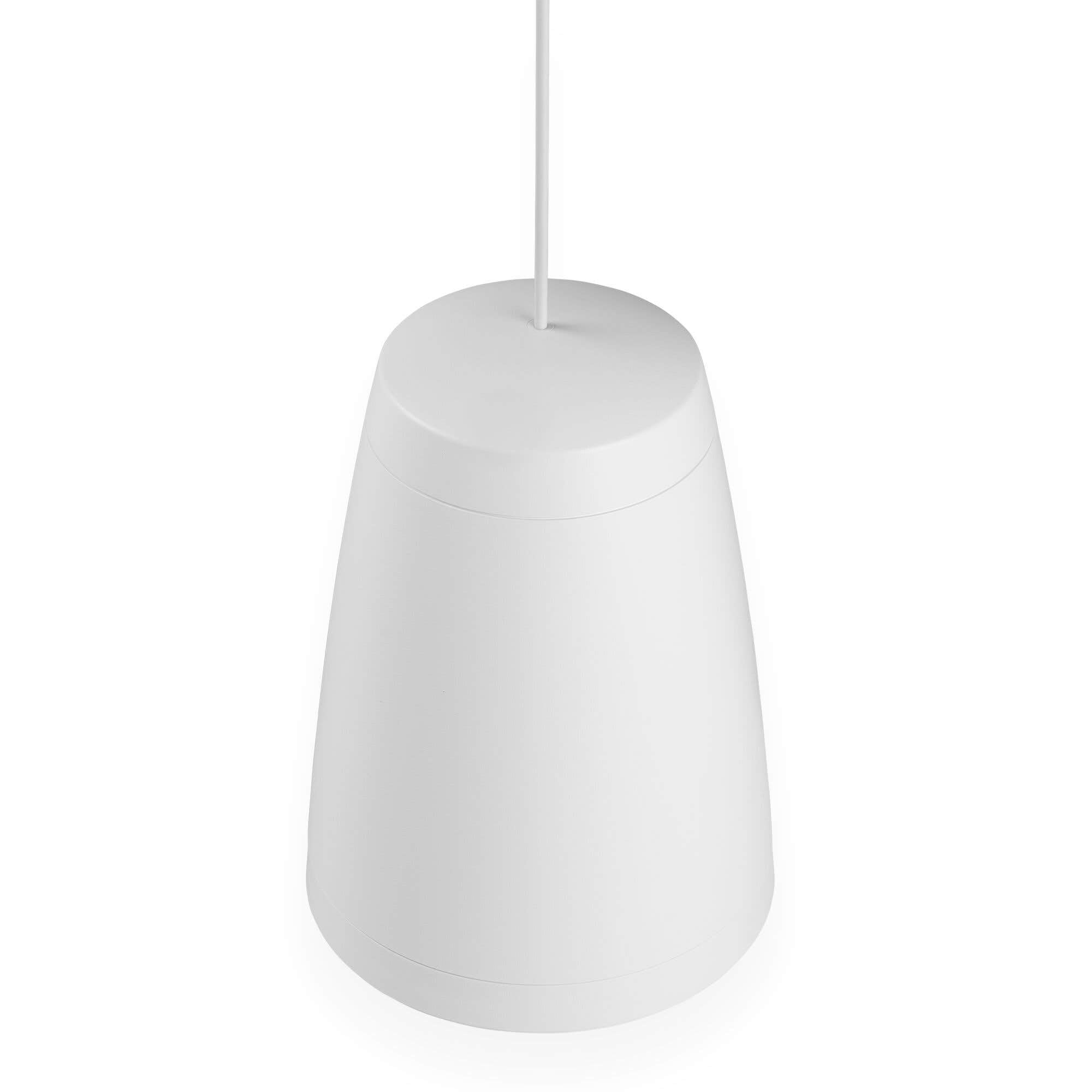 Power Dynamics Purity8W - Altavoz Colgante 100V 8 Pulgadas para Sonido Ambiental Profesional, música de Fondo, megafonía y Sistemas comerciales, Compatible con 8 ohmios y techos Altos, Color Blanco