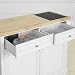 SoBuy FKW84-WN Carrito de Cocina con Superficie de Mármol y Madera de...
