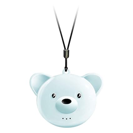 Ubervia Air Purifier Portable Air Purifier Mini Small Bear Negative Oxygen Ion Purifier Eliminate Formaldehyde To Prevent Secondhand Blue