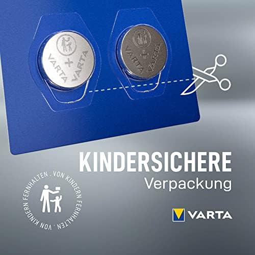 VARTA Baterie Guzikowe CR2032, opakowanie 5 szt., Power on Demand, Lithium Coin, 3V, opakowanie zabezpieczone przed dziećmi, do małych urządzeń elektronicznych - pilotów, wag - Wyłącznie w Amazon