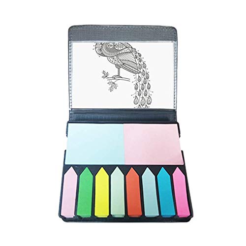 Peafowl boîte de marque-page colorée tri visuel efficace pour grands lecteurs