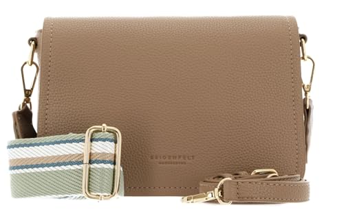 Bolso de hombro SEIDENFELT MANUFAKTUR Svedala: elegancia en Smooth TaupeGold
