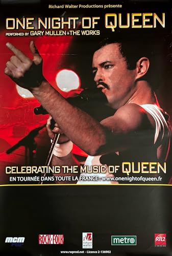 One Night Of Queen Affiche Poster 80X120Cm Idée Déco Chambre