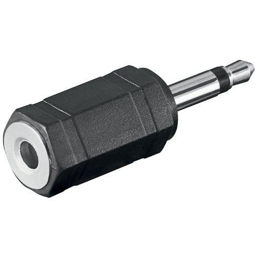 CABLEPELADO Adaptador de Audio Jack 3.5mm Hembra Estéreo a Jack 3.5mm Macho Mono | Adaptador conversor Jack Estéreo a Mono | Adaptador de Conector de Auriculares | Estéreo a Mono | 1 Unidad