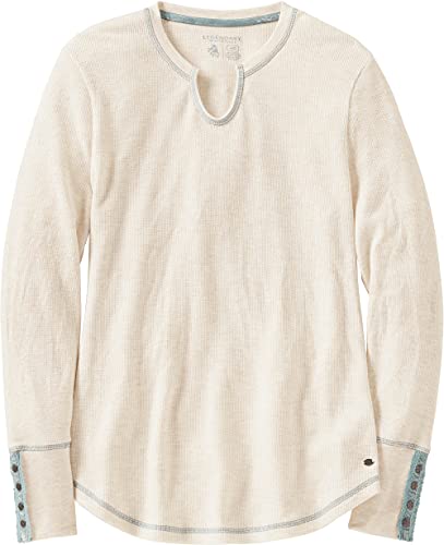 Legendary Whitetails Women's Standard Open Sky Notch Thermal Shirt, Winter Heather, Medium