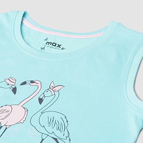 Image of Max Girls Printed Round Neck T-Shirt