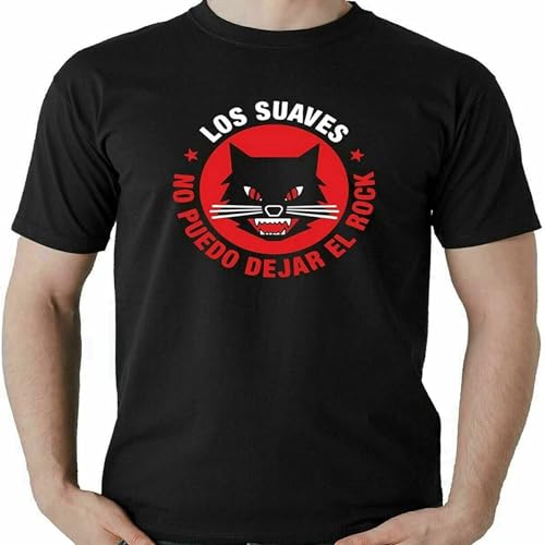 Photo de Camiseta Los Suaves Rock Grupo Banda Hard Ourense Hombre Manga Corta Black M