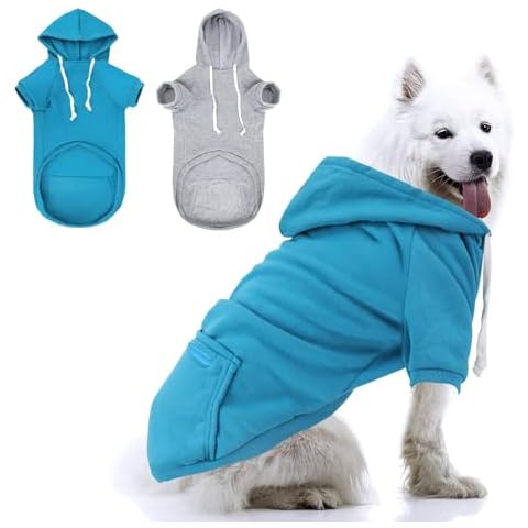 RANYPET Dog Hoodies with Zipper Pocket Cover