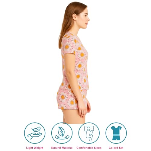 Image of Hestia | H.NSG.N.1 | Kids Girls Nightwear | Sleepwear | Cotton |Trouser Full Sleeves Tshirt | Elastic Waist |Night Dress with Pyjama Tshirts for Girls|All Over Horse Printed |Blue Color 4-6Yrs |Set 1