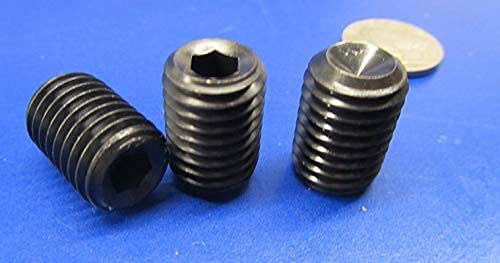 Alloy Steel Cup Point Set Screws M14 x 2 mm x 20 mm Length 15 pcs