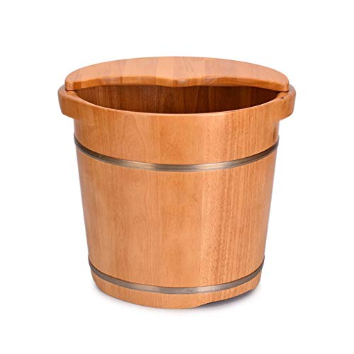 Baño de pies de madera para spa y masaje manual