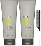 KMS Hair Play Styling Gel 6.7 Ounce Pack Of 2 Includes Black Steel Comb