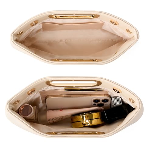 Image of Women's Woven Evening Bag Casual Leather Shoulder Handbag Fashion Clutch Purse