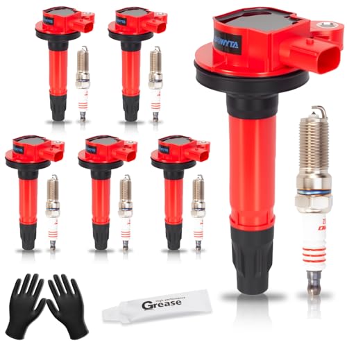 DOWYTA Set of 6 Ignition Coil Pack & Spark Plugs