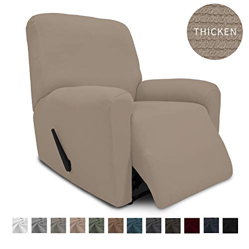 Easy-Going Thickened Recliner Stretch Slipcover, Sofa Cover, Furniture Protector with Elastic Bottom, 4