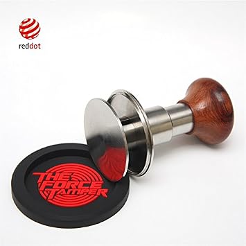 58.50mm Standard Set Reddish Brown Wooden Jellyfish Handle Coffee Tamper