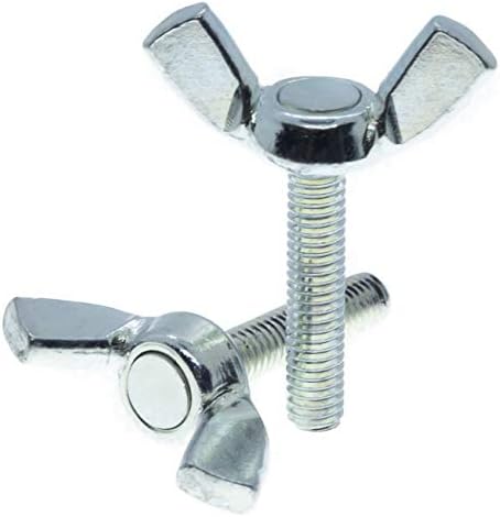 M5 (5mm x 20mm) Butterfly Wing Screws Thumb Screws Wing Bolts Steel (Pack of 10)