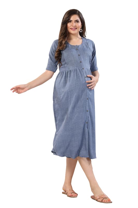 Fit and Flare Cotton Round Neck for Women-image-19
