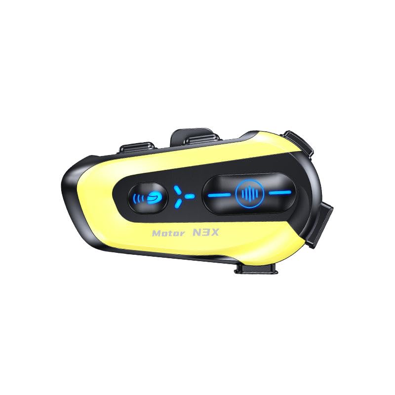 N3X Motorcycle Helmet Bluetooth Headset with Bluetooth 5.4, 2 Rider Intercom, ENC Noise Reduction, Music Sharing, IPX6 Waterproof, 1000mAh Battery, Universal Helmet Compatible-image-22
