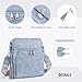 Roulens Crossbody Purse for Women Vegan Leather Medium Crossbody Wallet Bag for Travel Women Shoulder Handbags with Tassel