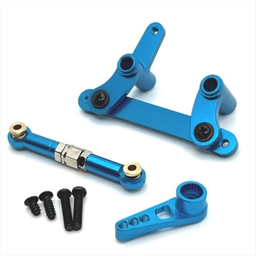 Rc Special Connecting Rod for SCY 16101 C8805 1/16 Metal Steering Assembly Servo Arm Link Rod Blue RC Car Tracked Vehicles Parts and Accessories Upgrades Replacement Use