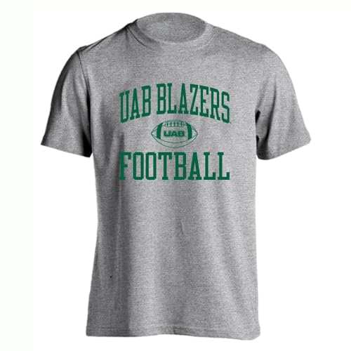 Sport Your Gear UAB Blazers Football Game Day Traditions Short Sleeve T-Shirt Athletic Heather XL– Officially Licensed Collegiate Fan Tee – UAB Apparel