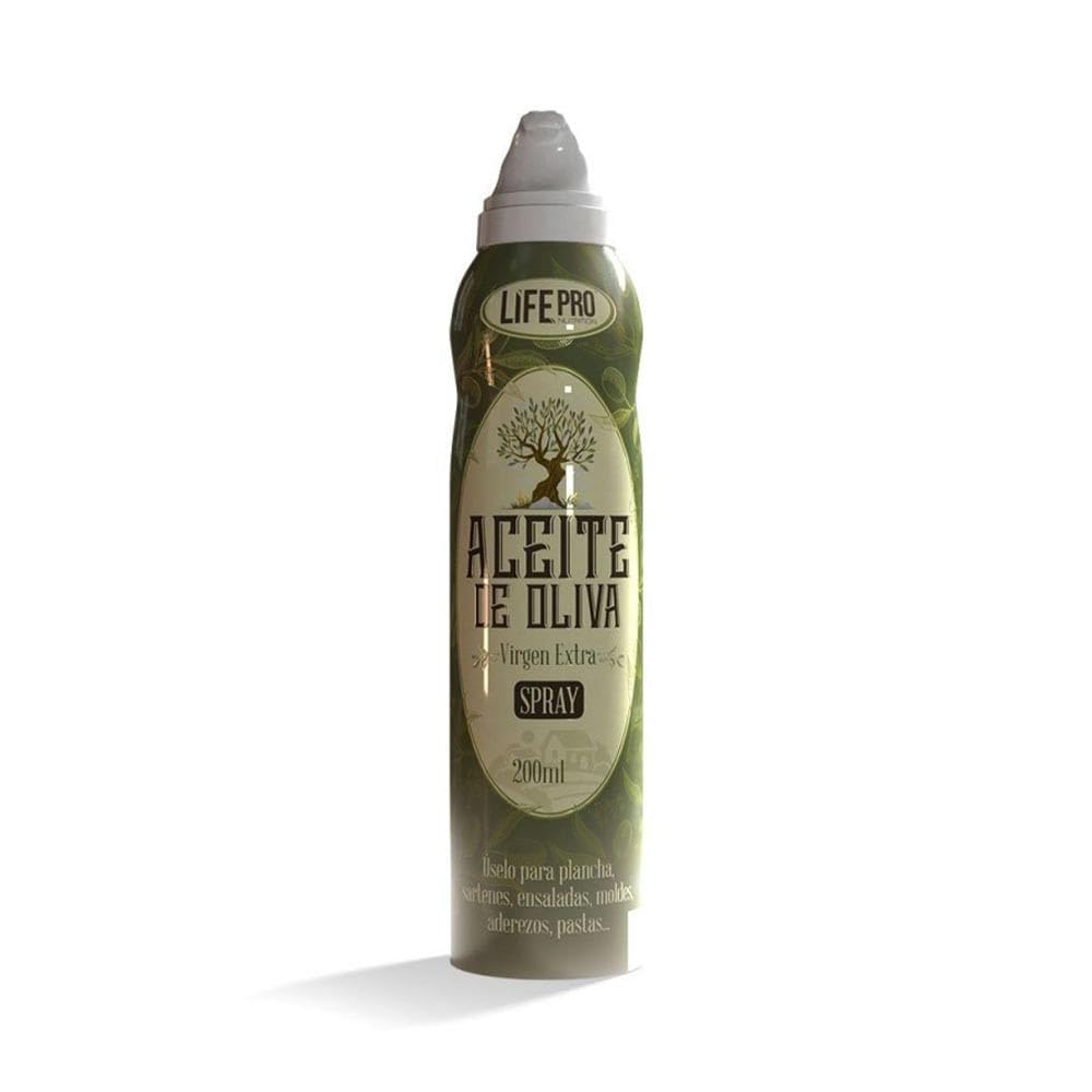 Life Pro Fit Food Oil Spray 200ml | Aceite de Oliva Virgen Extra | Disponible en sabores | Alto en Omega 3 y Ácidos Altos Oleicos | Recetas Con Aceite al Gusto | Fácil de Usar (EXTRA VIRGIN OLIVE)